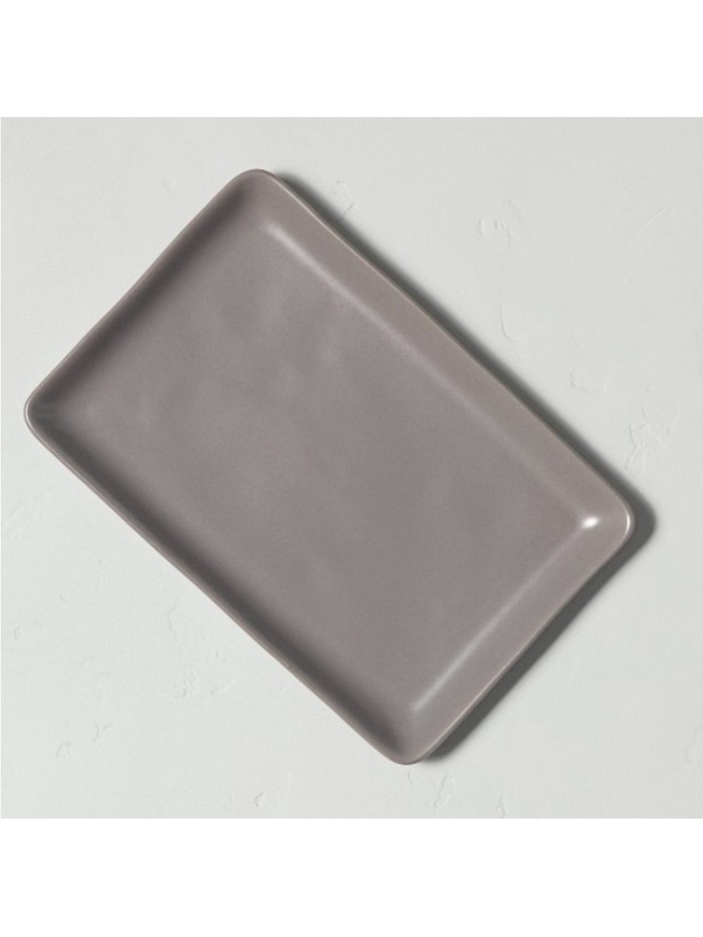 Hearth & Hand Stoneware Rectangular Serve Tray in Matte Gray